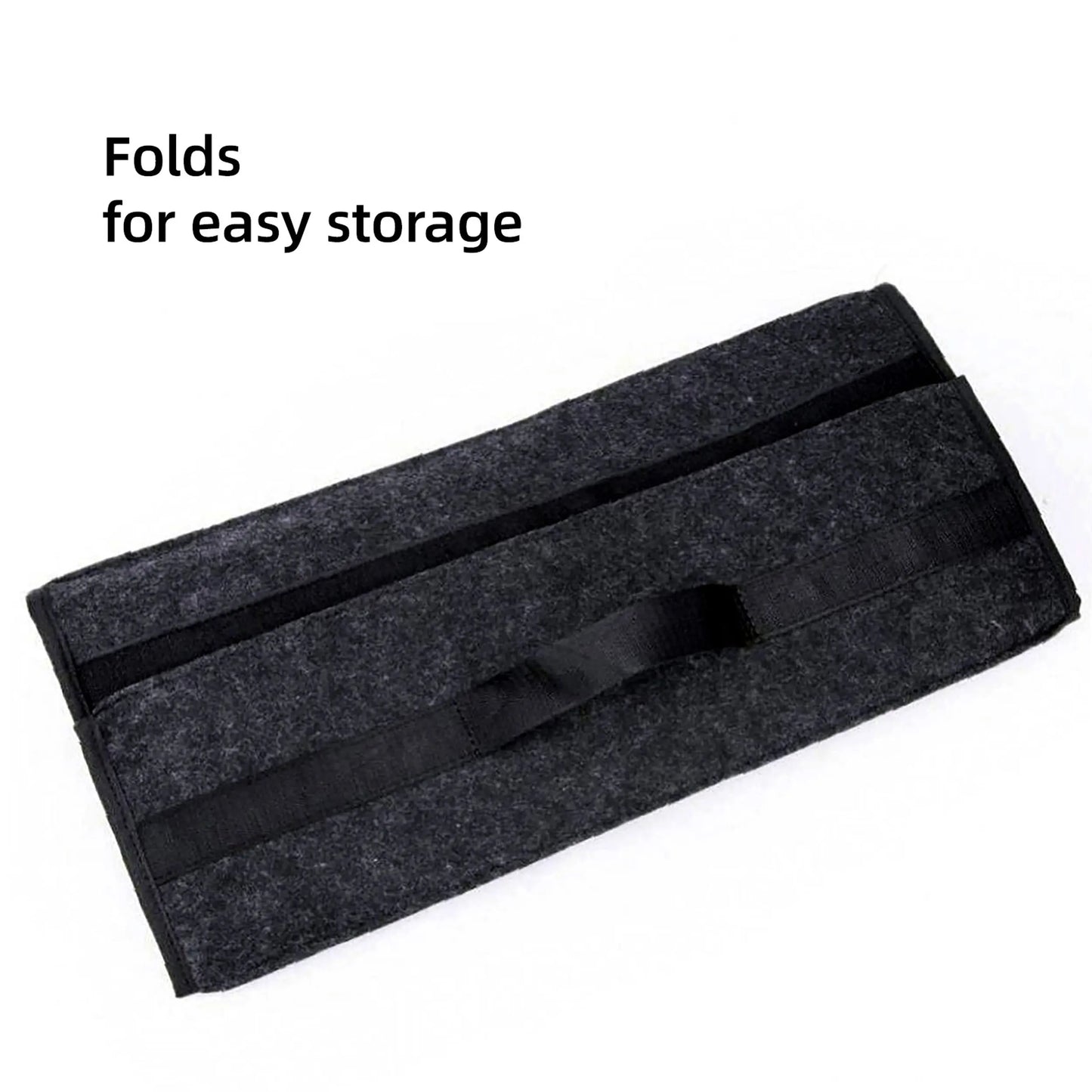 Felt Car Boot Organizer Foldable Trunk Storage Box Upgraded Felt Multi-Use Car Accessory for Tools Shopping & Maintenance, 2 Siz