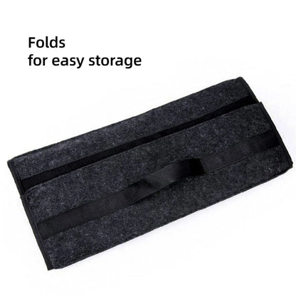 Felt Car Boot Organizer Foldable Trunk Storage Box Upgraded Felt Multi-Use Car Accessory for Tools Shopping & Maintenance, 2 Siz