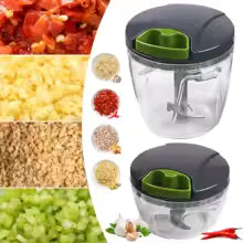 600/1000Ml Manual Food Chopper Hand Pull String Vegetable Cutter Onions Garlic Chopper Fruits Herbs Nuts Kitchen Food Processor
